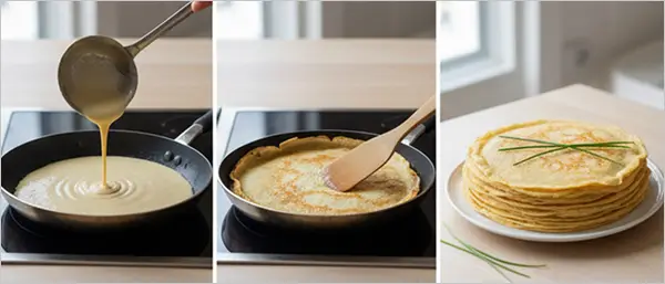 Comment préparer la recette pâte à crêpes salées