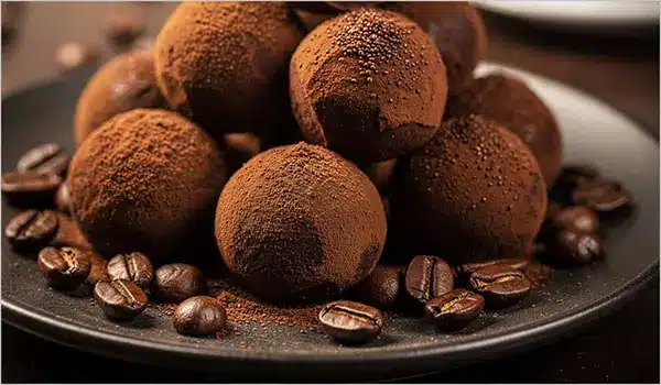 Recette de truffes au chocolat et au café
